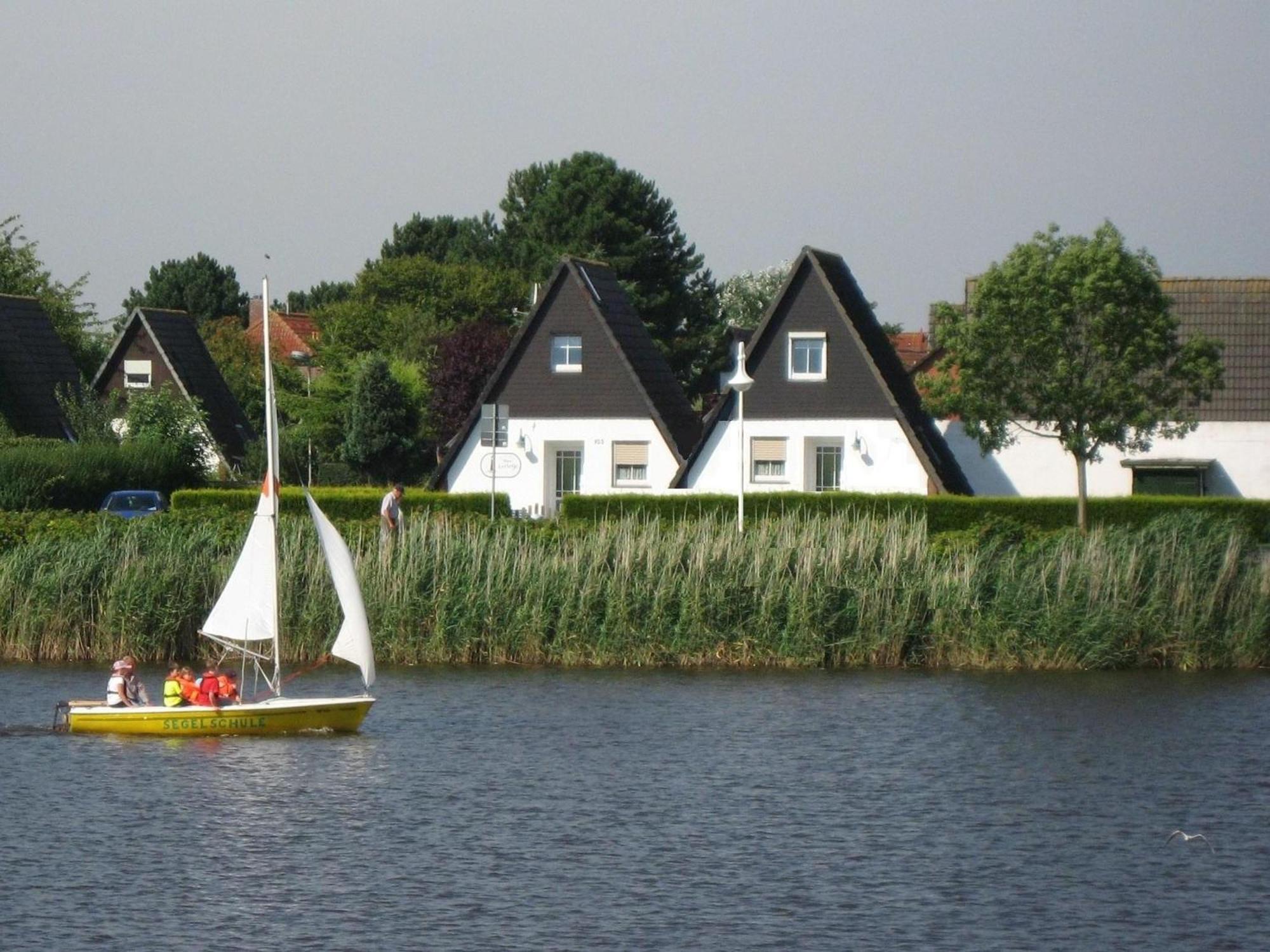 Grietje II Blaues Haus Rechts Villa Wittmund Bagian luar foto