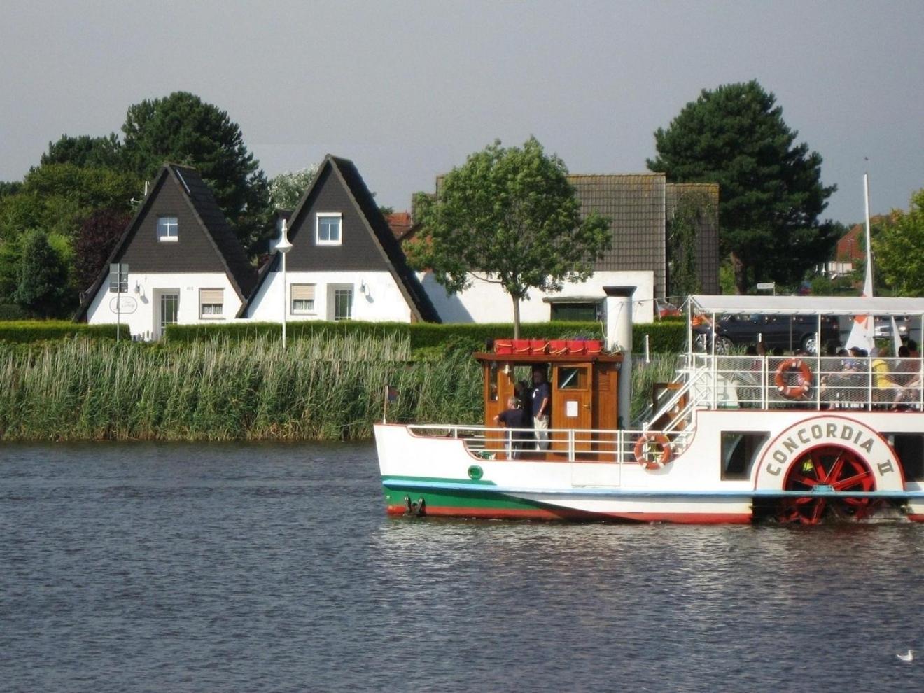 Grietje II Blaues Haus Rechts Villa Wittmund Bagian luar foto